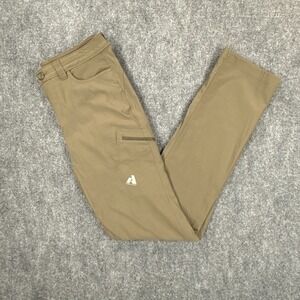 Eddie Bauer First Ascent Guide Pro Pants Womens T6 Tall Khaki Tan Hiking Outdoor